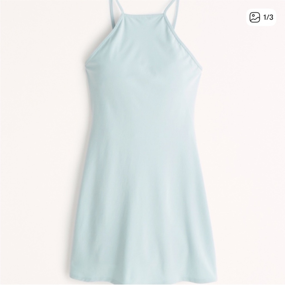 Abercrombie & Fitch Pale Blue Slip Mini Dress